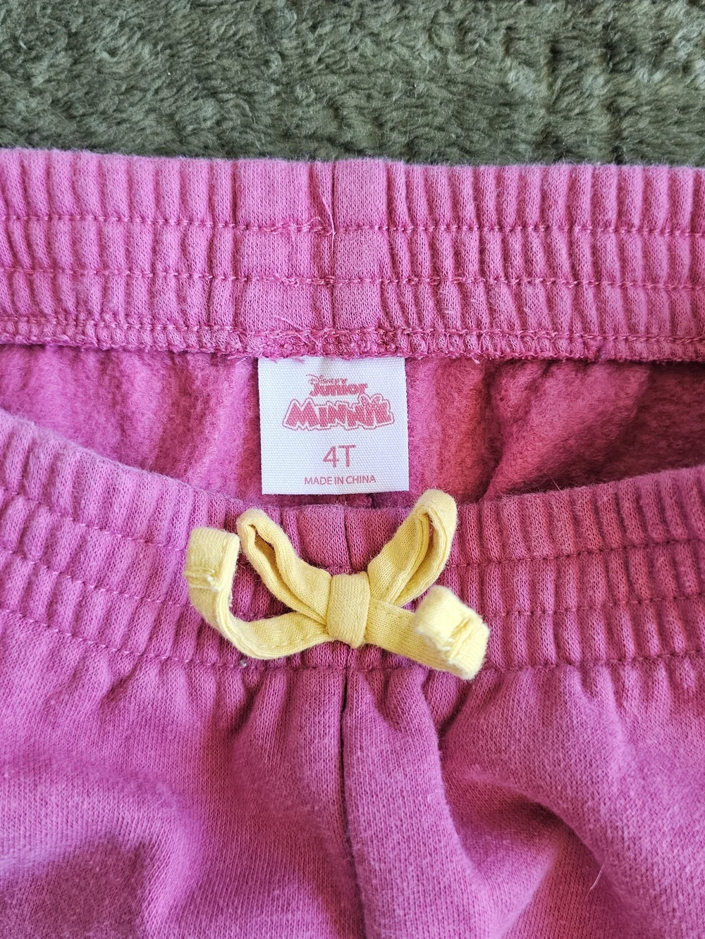 Pink Minnie Mouse Hoodie & Joggers Set with Yellow Accents Disney Girls Fall